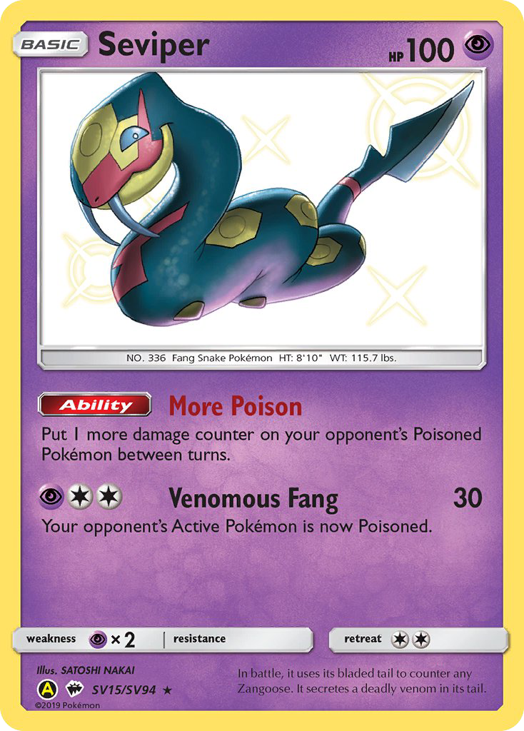Seviper (SV15/SV94) [Sun & Moon: Hidden Fates - Shiny Vault] | Black Swamp Games