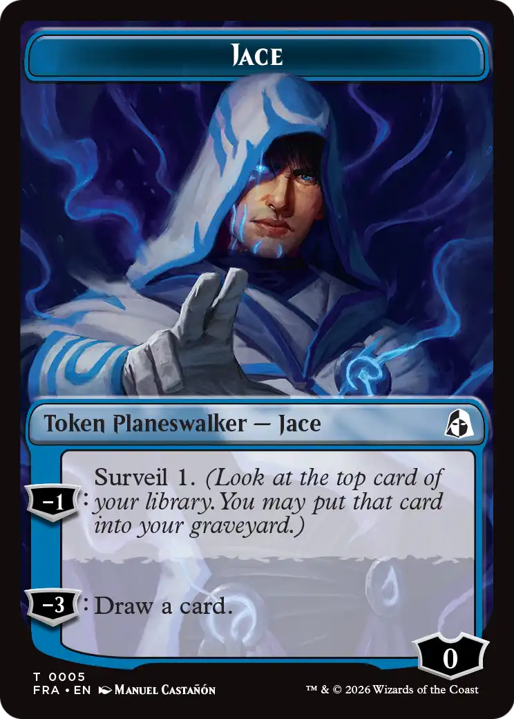 Illusion // Jace Double-Sided Token [Reality Fracture Tokens] | Black Swamp Games