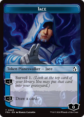 Spirit // Jace Double-Sided Token [Reality Fracture Commander Tokens] | Black Swamp Games