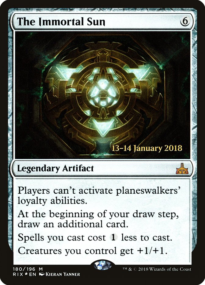 The Immortal Sun [Rivals of Ixalan Prerelease Promos] | Black Swamp Games
