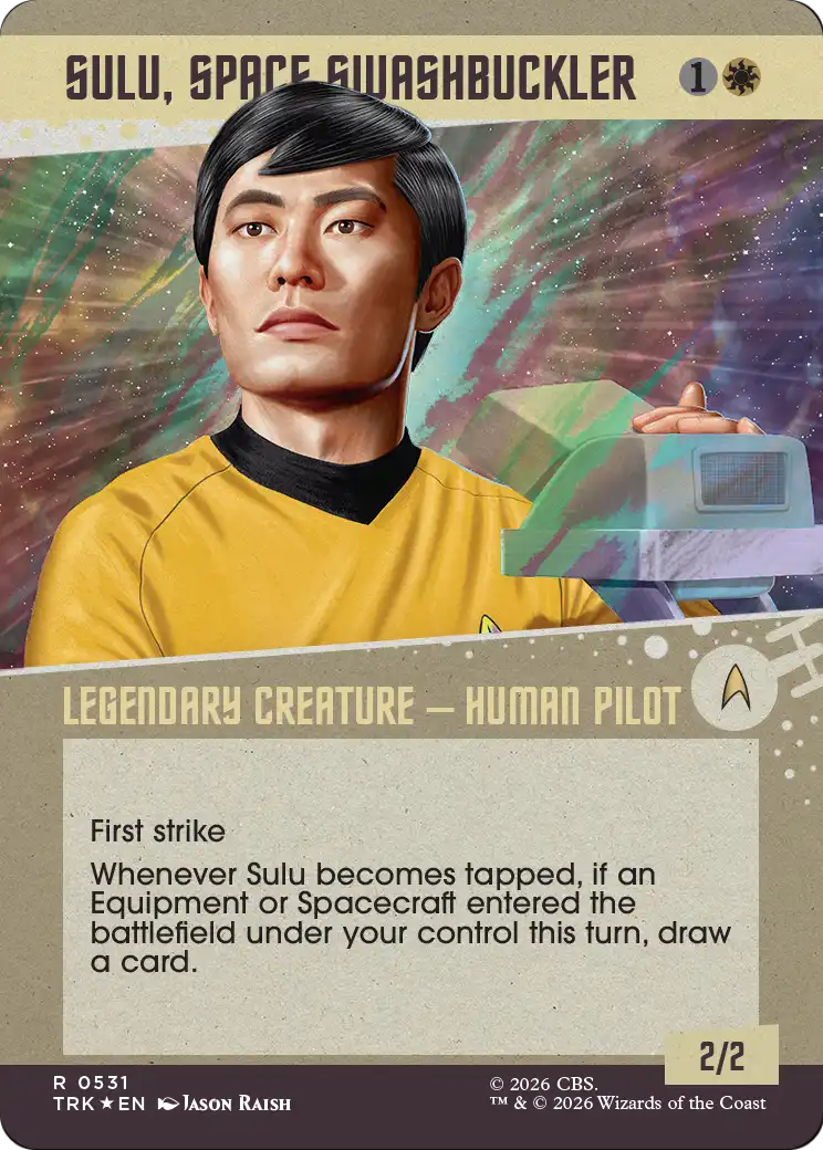 Sulu, Space Swashbuckler (Showcase) (Surge Foil) [Star Trek] | Black Swamp Games
