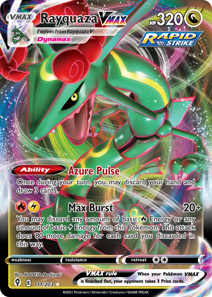 Rayquaza VMAX (111/203) (Jumbo Card) [Sword & Shield: Evolving Skies] | Black Swamp Games