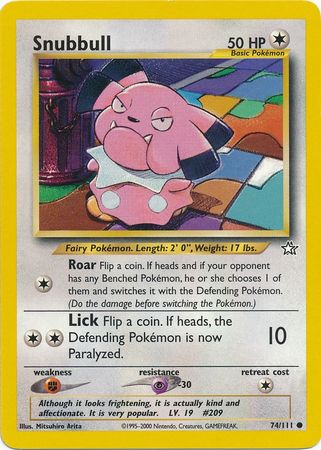 Snubbull (74/111) [Neo Genesis Unlimited] | Black Swamp Games