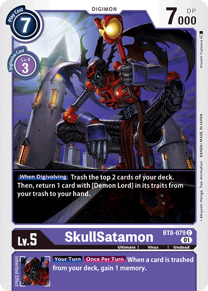 SkullSatamon [BT8-079] [New Awakening] | Black Swamp Games