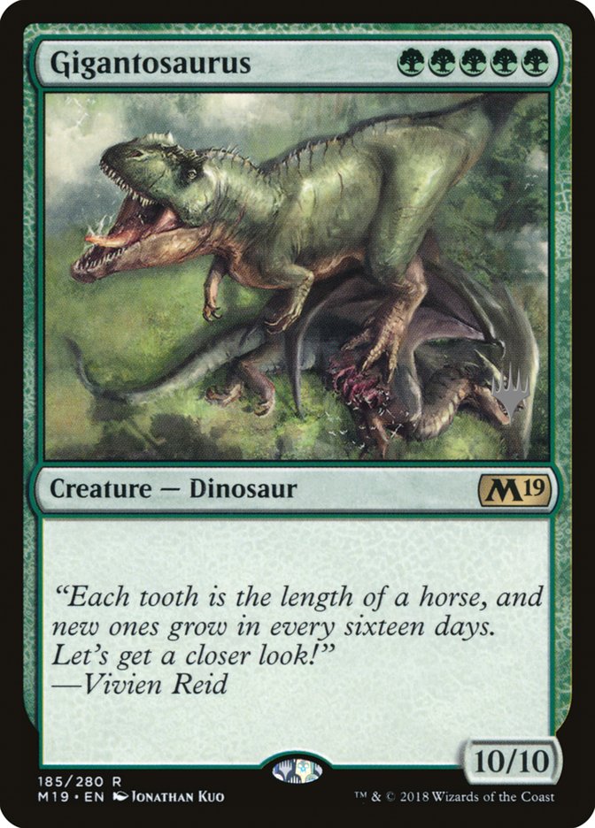 Gigantosaurus (Promo Pack) [Core Set 2019 Promos] | Black Swamp Games