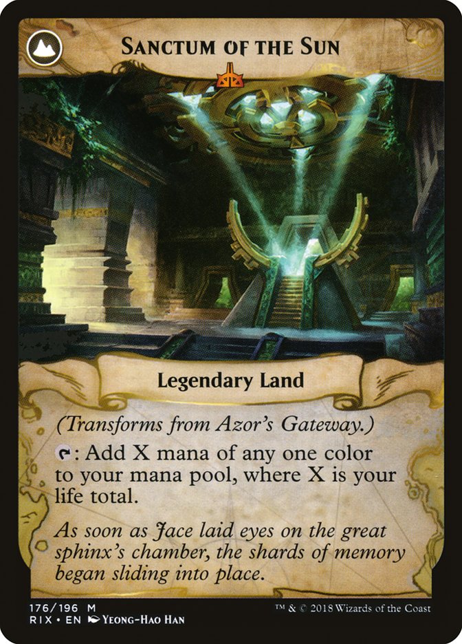 Azor's Gateway // Sanctum of the Sun [Rivals of Ixalan] | Black Swamp Games