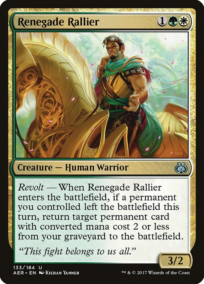 Renegade Rallier [Aether Revolt] | Black Swamp Games
