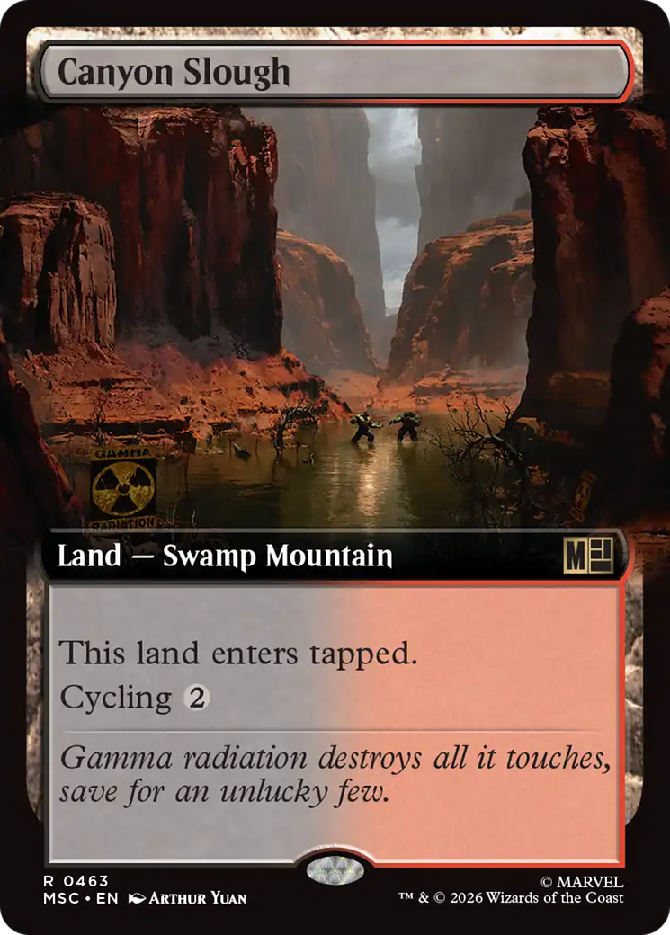 Canyon Slough (Extended Art) [Marvel Super Heroes Commander] | Black Swamp Games