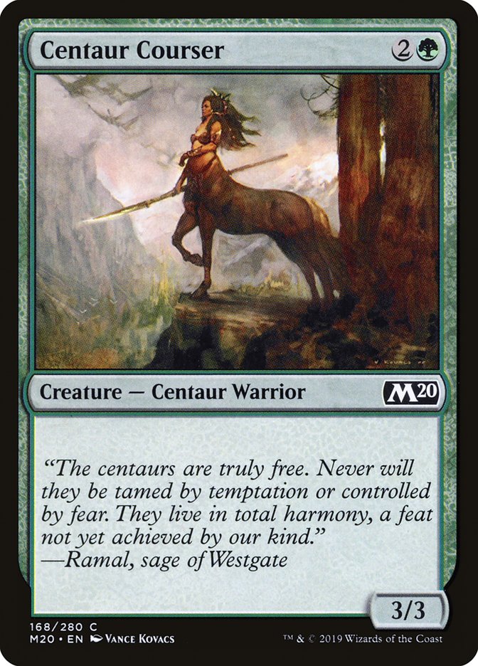 Centaur Courser [Core Set 2020] | Black Swamp Games