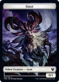 Goat // Human Soldier Double-Sided Token [Theros Beyond Death Tokens] | Black Swamp Games