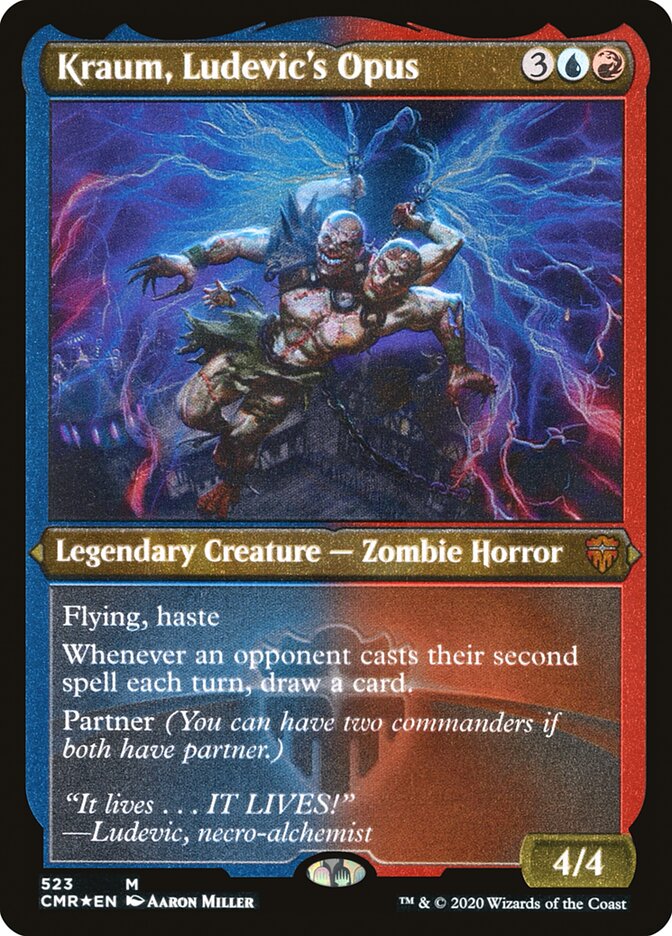 Kraum, Ludevic's Opus (Etched) [Commander Legends] | Black Swamp Games