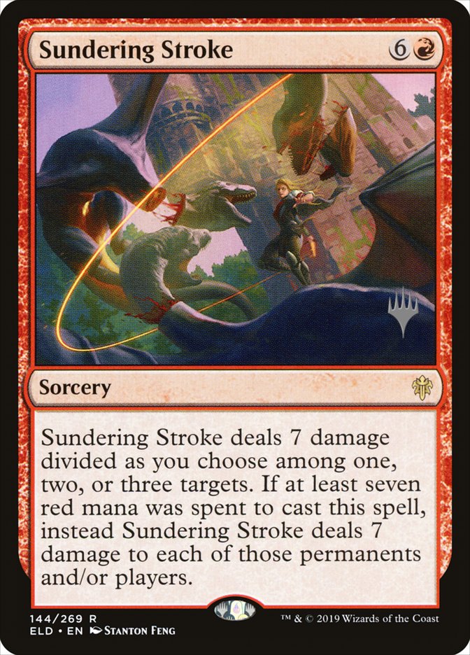 Sundering Stroke (Promo Pack) [Throne of Eldraine Promos] | Black Swamp Games
