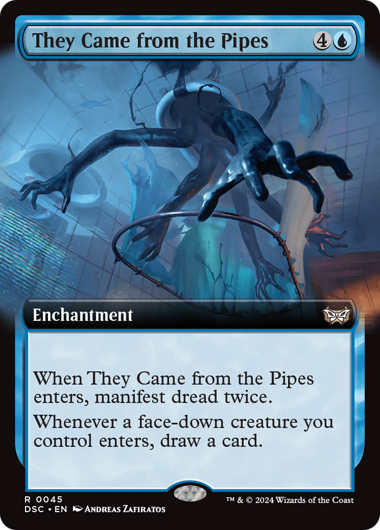 They Came from the Pipes (Extended Art) [Duskmourn: House of Horror Commander] | Black Swamp Games