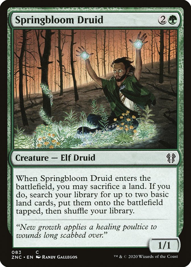 Springbloom Druid [Zendikar Rising Commander] | Black Swamp Games