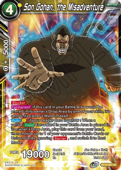 Son Gohan, the Misadventure (BT15-097) [Saiyan Showdown] | Black Swamp Games