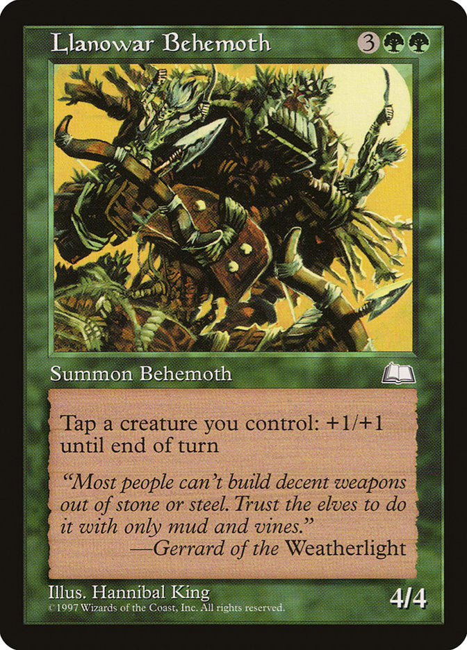 Llanowar Behemoth [Weatherlight] | Black Swamp Games