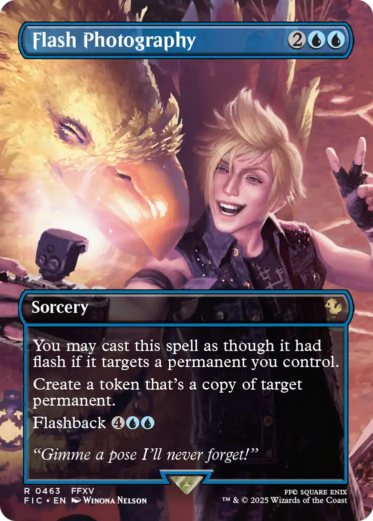 Flash Photography (Borderless) [FINAL FANTASY Commander] | Black Swamp Games