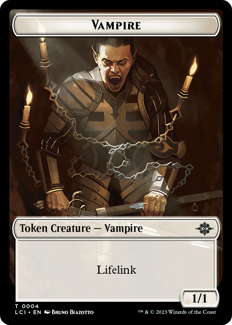 Vampire // Bat Double-Sided Token [The Lost Caverns of Ixalan Tokens] | Black Swamp Games