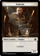 Vampire // Vampire Demon Double-Sided Token [The Lost Caverns of Ixalan Tokens] | Black Swamp Games
