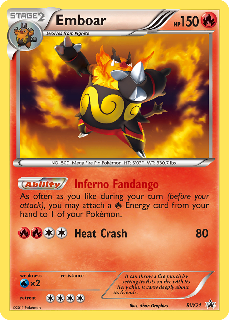 Emboar (BW21) [Black & White: Black Star Promos] | Black Swamp Games