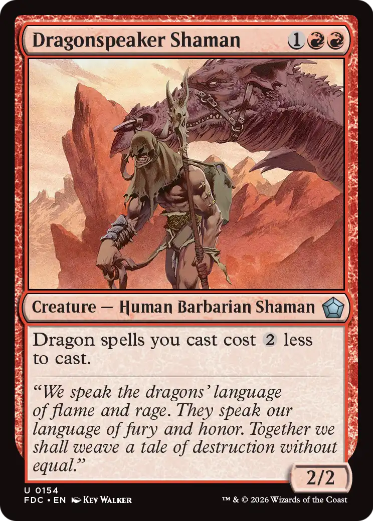 Dragonspeaker Shaman [Foundations Commander] | Black Swamp Games