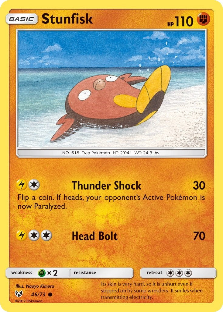 Stunfisk (46/73) [Sun & Moon: Shining Legends] | Black Swamp Games