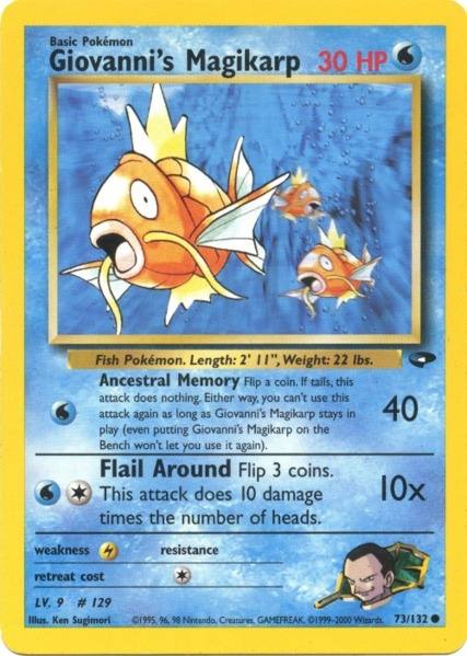 Giovanni's Magikarp (73/132) [Gym Challenge Unlimited] | Black Swamp Games
