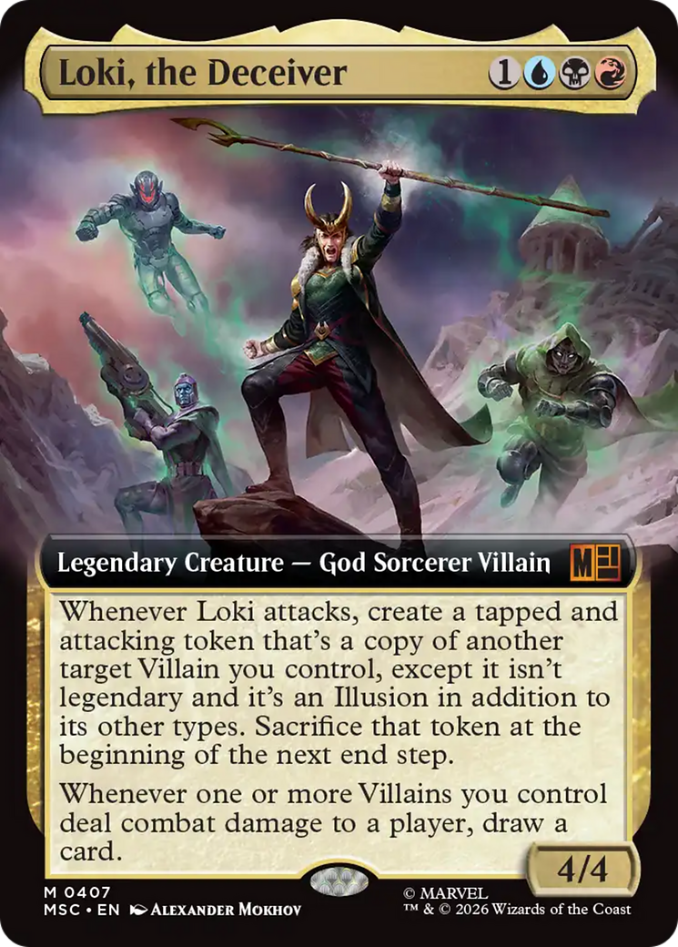 Loki, the Deceiver (Extended Art) [Marvel Super Heroes Commander] | Black Swamp Games