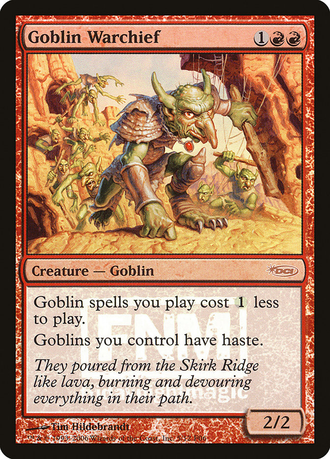 Goblin Warchief [Friday Night Magic 2006] | Black Swamp Games