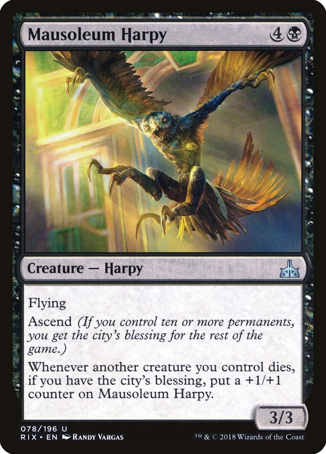 Mausoleum Harpy [Rivals of Ixalan] | Black Swamp Games