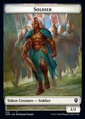 Cat // Soldier Double-Sided Token [Commander Legends Tokens] | Black Swamp Games