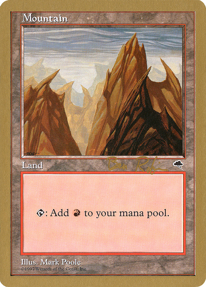 Mountain (br343) (Ben Rubin) [World Championship Decks 1998] | Black Swamp Games