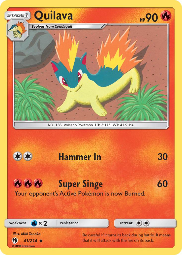 Quilava (41/214) [Sun & Moon: Lost Thunder] | Black Swamp Games