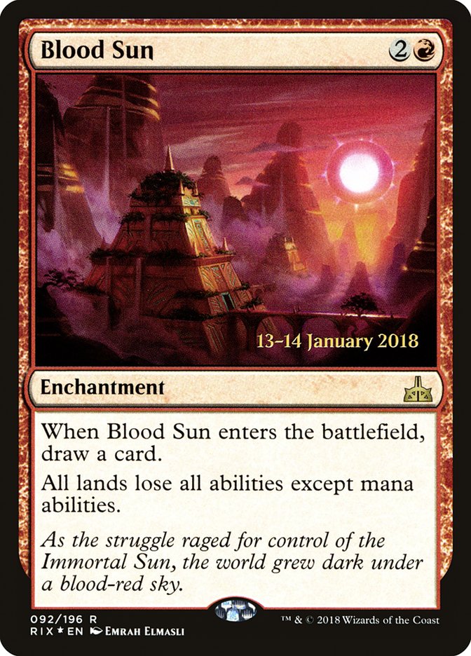 Blood Sun [Rivals of Ixalan Prerelease Promos] | Black Swamp Games