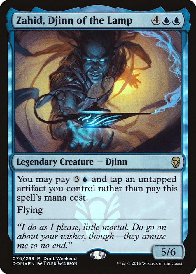 Zahid, Djinn of the Lamp (Draft Weekend) [Dominaria Promos] | Black Swamp Games