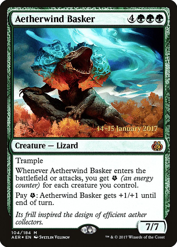 Aetherwind Basker [Aether Revolt Prerelease Promos] | Black Swamp Games