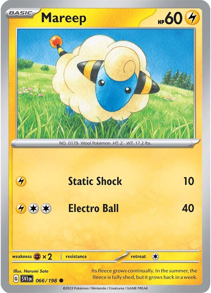 Mareep (066/198) [Scarlet & Violet: Base Set] | Black Swamp Games