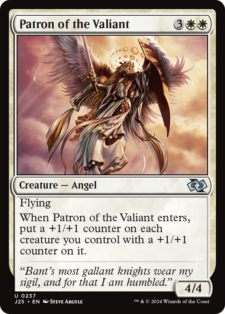 Patron of the Valiant [Foundations Jumpstart] | Black Swamp Games