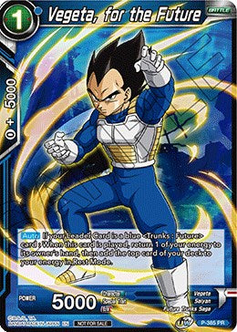 Vegeta, for the Future (Tournament Pack Vol. 8) (P-385) [Tournament Promotion Cards] | Black Swamp Games