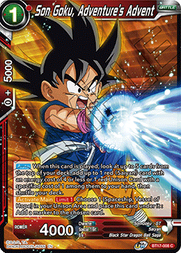 Son Goku, Adventure's Advent (BT17-008) [Ultimate Squad] | Black Swamp Games