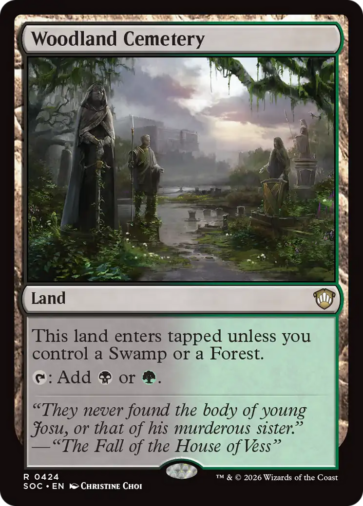 Woodland Cemetery [Secrets of Strixhaven Commander] | Black Swamp Games