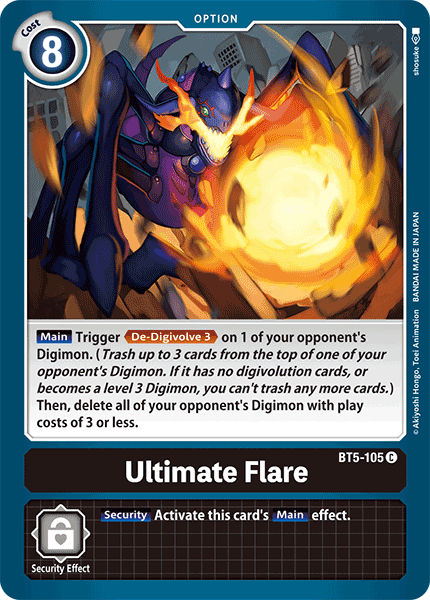 Ultimate Flare [BT5-105] [Battle of Omni] | Black Swamp Games