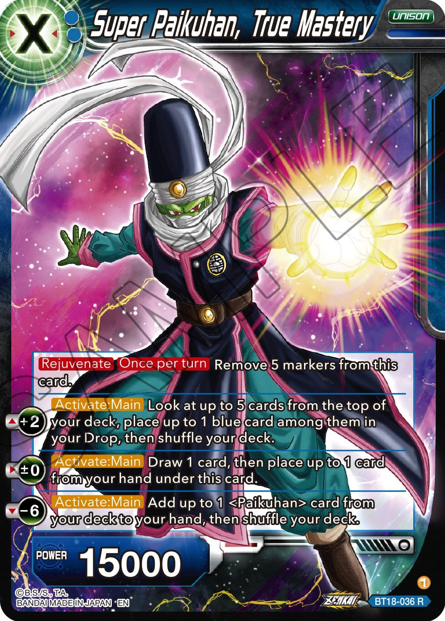 Super Paikuhan, True Master (BT18-036) [Dawn of the Z-Legends] | Black Swamp Games