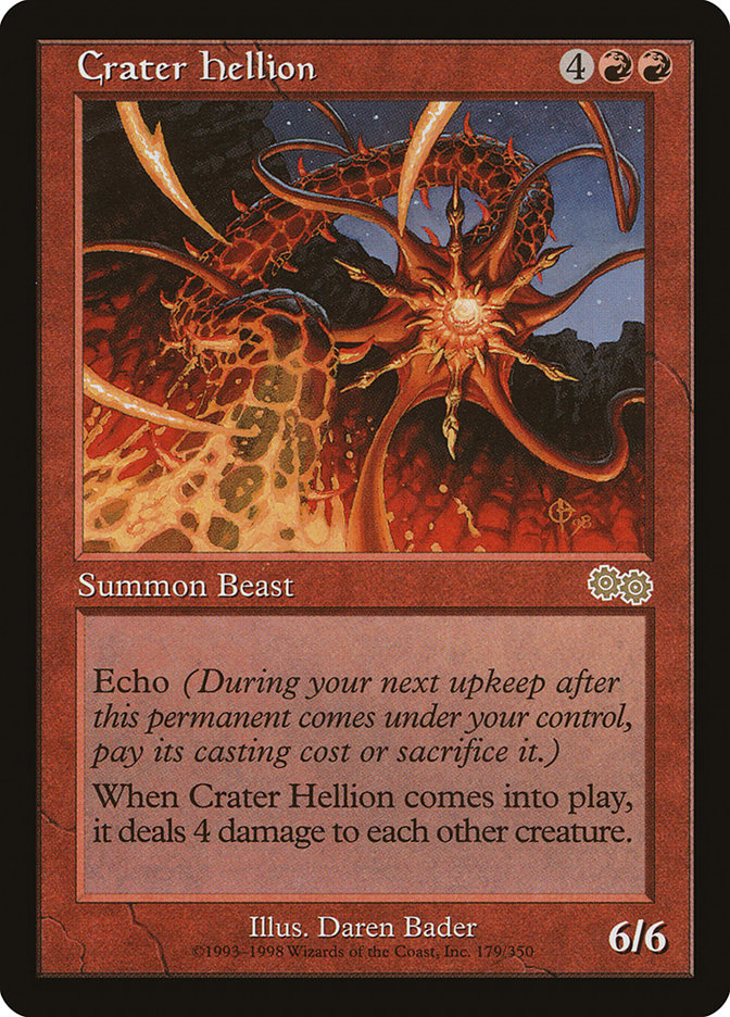 Crater Hellion [Urza's Saga] | Black Swamp Games