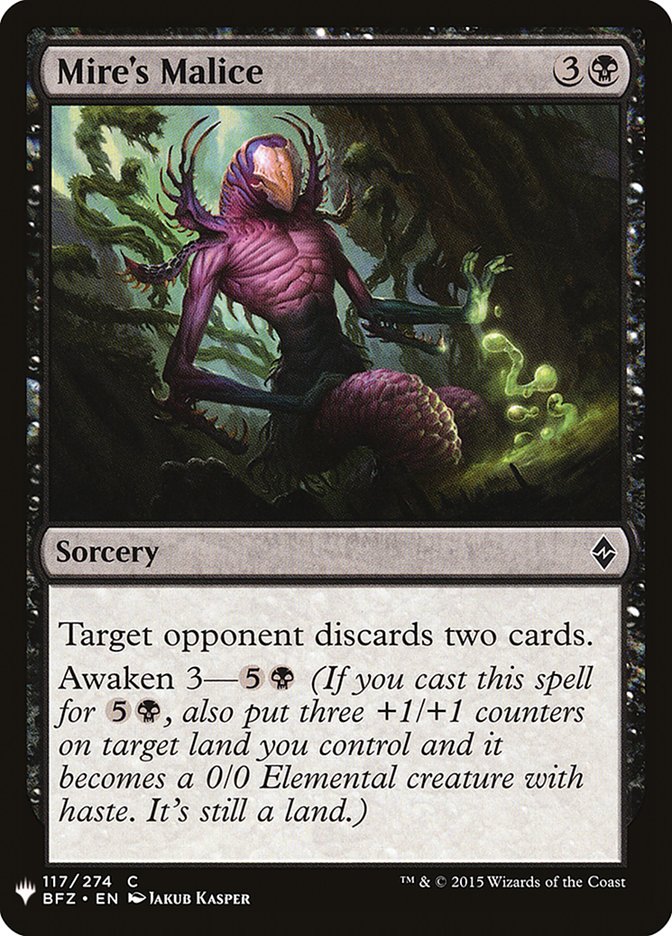 Mire's Malice [Mystery Booster] | Black Swamp Games
