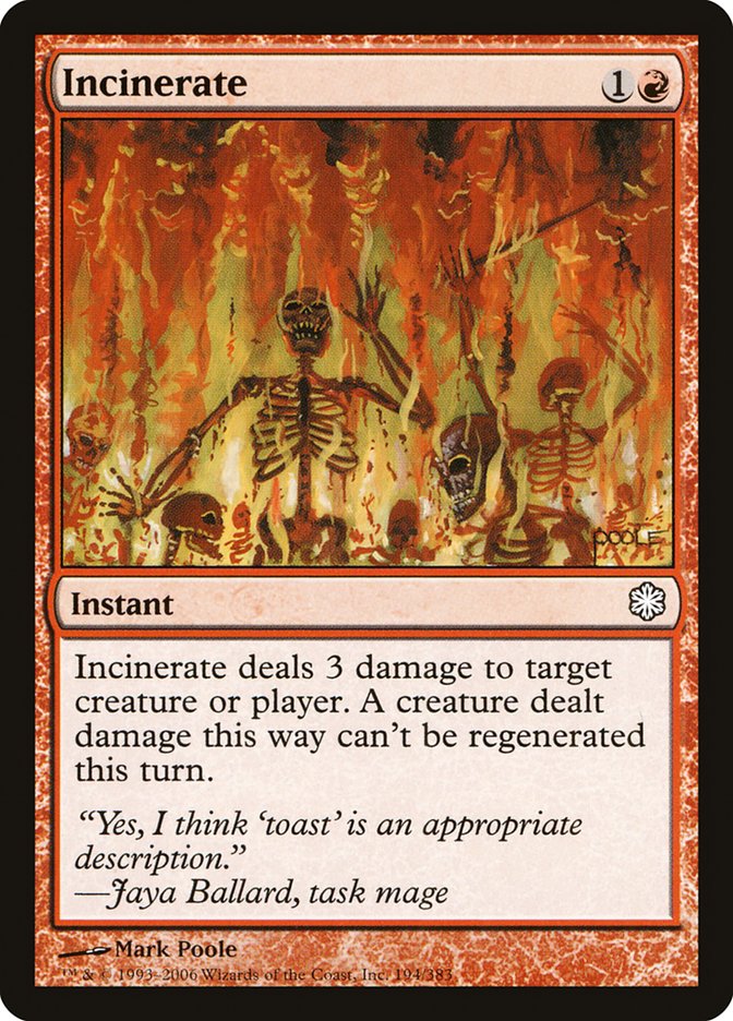 Incinerate [Coldsnap Theme Decks] | Black Swamp Games
