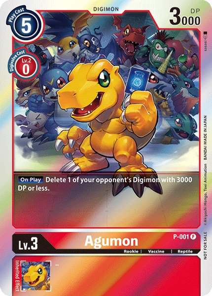 Agumon [P-001] [Promotional Cards] | Black Swamp Games