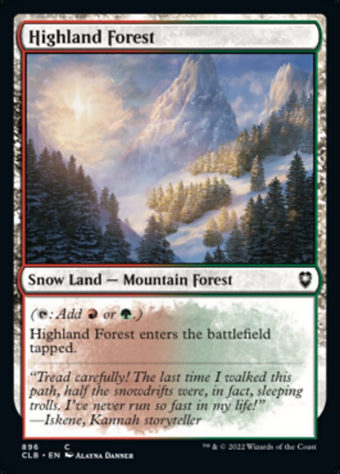 Highland Forest [Commander Legends: Battle for Baldur's Gate] | Black Swamp Games