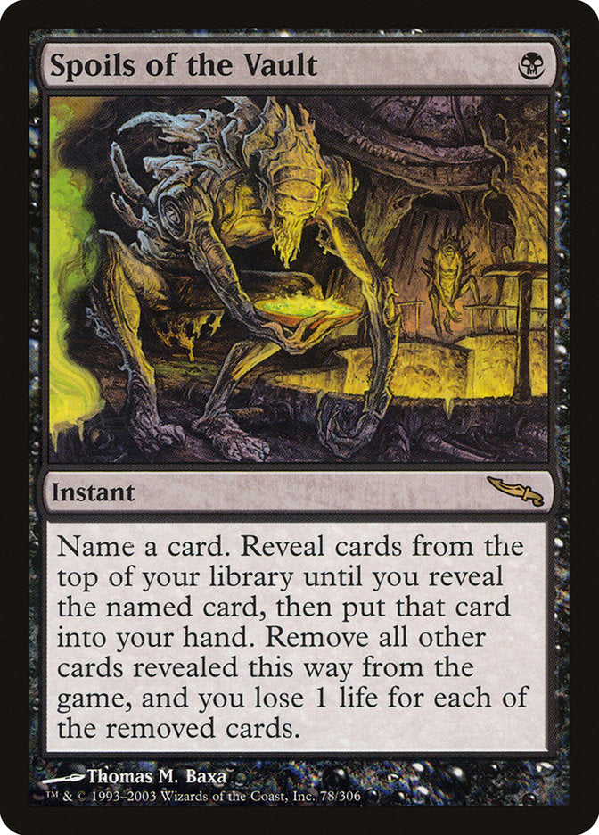 Spoils of the Vault [Mirrodin] | Black Swamp Games