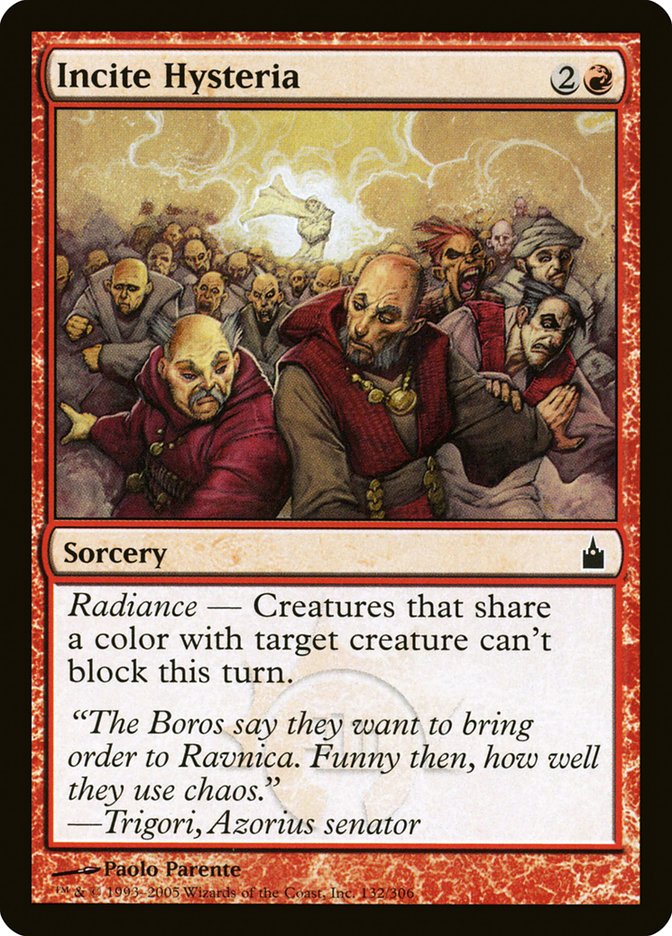 Incite Hysteria [Ravnica: City of Guilds] | Black Swamp Games